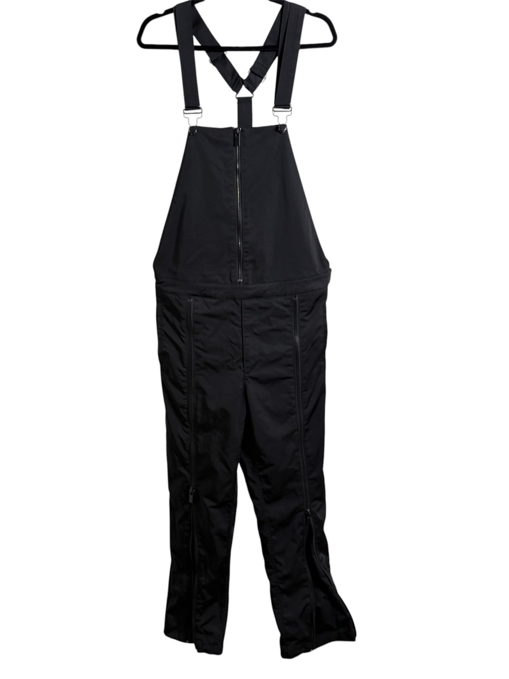 Control Sector Women’s Zipper Overalls Size Small Black